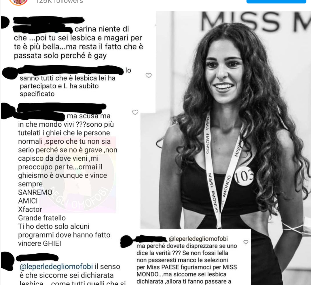 Gli Insulti Omofobi Alla Finalista Di Miss Mondo Italia Sui Social