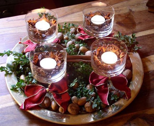 Natale 2014, come creare un centrotavola fai da te Centrotavola natale fai da te originali