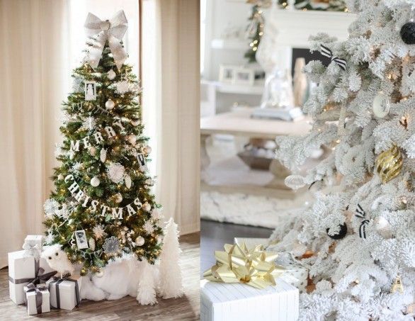 Meravigliosi alberi di Natale in stile Shabby chic (guarda la gallery)