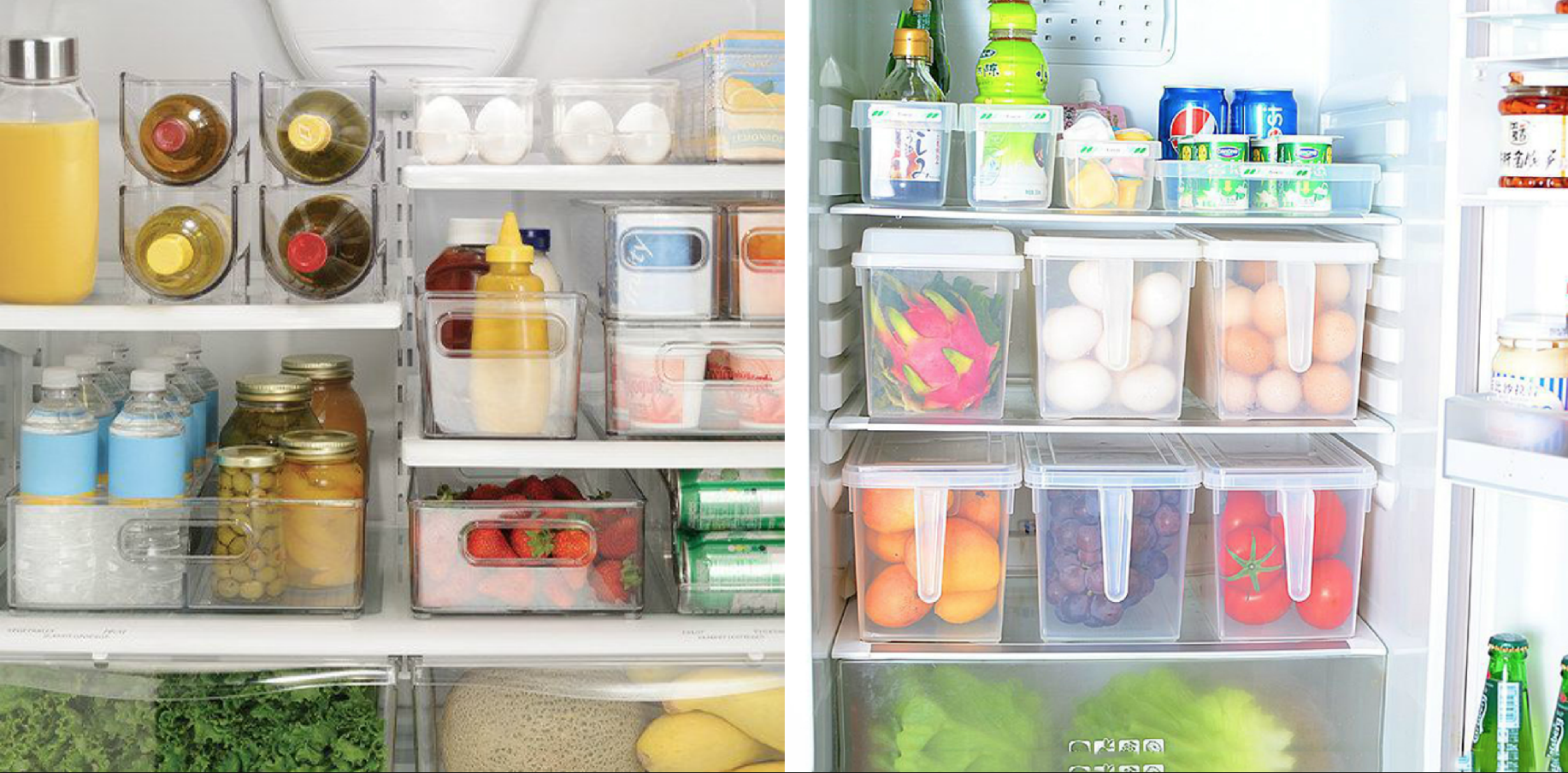 3 Divisori Per Frigorifero, Separadores Para Refrigerador Divisori Per Cassetti Per Frigorifero Frigorifero Multifunzionale Dispensa Griglia Divisore Separatore Per Organizzazione del Frigo