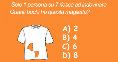 Solo 1 persona su 7 indovina questo test al primo tentativo – Quanti buchi vedi nella maglietta? Solo 1 persona su 7 indovina questo test al primo tentativo – Quanti buchi vedi nella maglietta?
