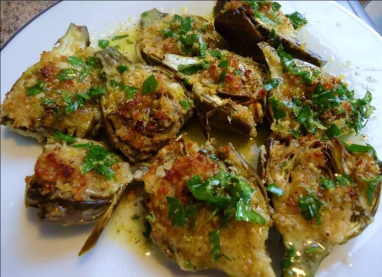 Carciofi gratinati in padella ripieni di pane | Donnaweb.net